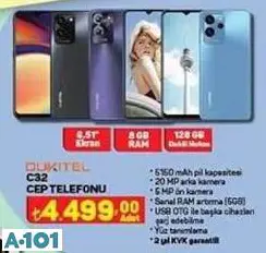 OUKTEL C32 CEP TELEFONU OUKTEL C32 CEP TELEFONU